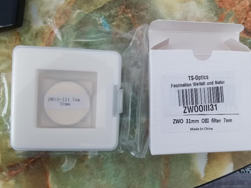 Filtre baader Ha 7nm et zwo Oiii 7nm Filtre baader Ha 7nm et zwo Oiii 7nm