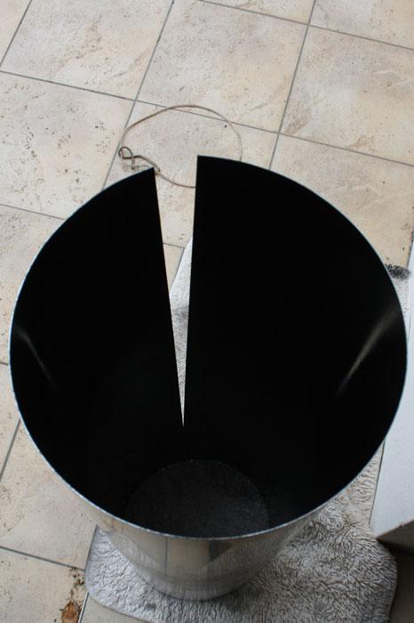 Tôle peinte à l'intérieur