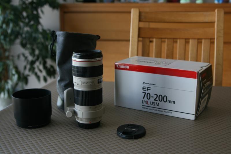 Canon 70-200 F/4L USM + acc's