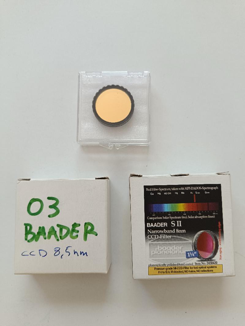 Filtres Astronomik et Baader