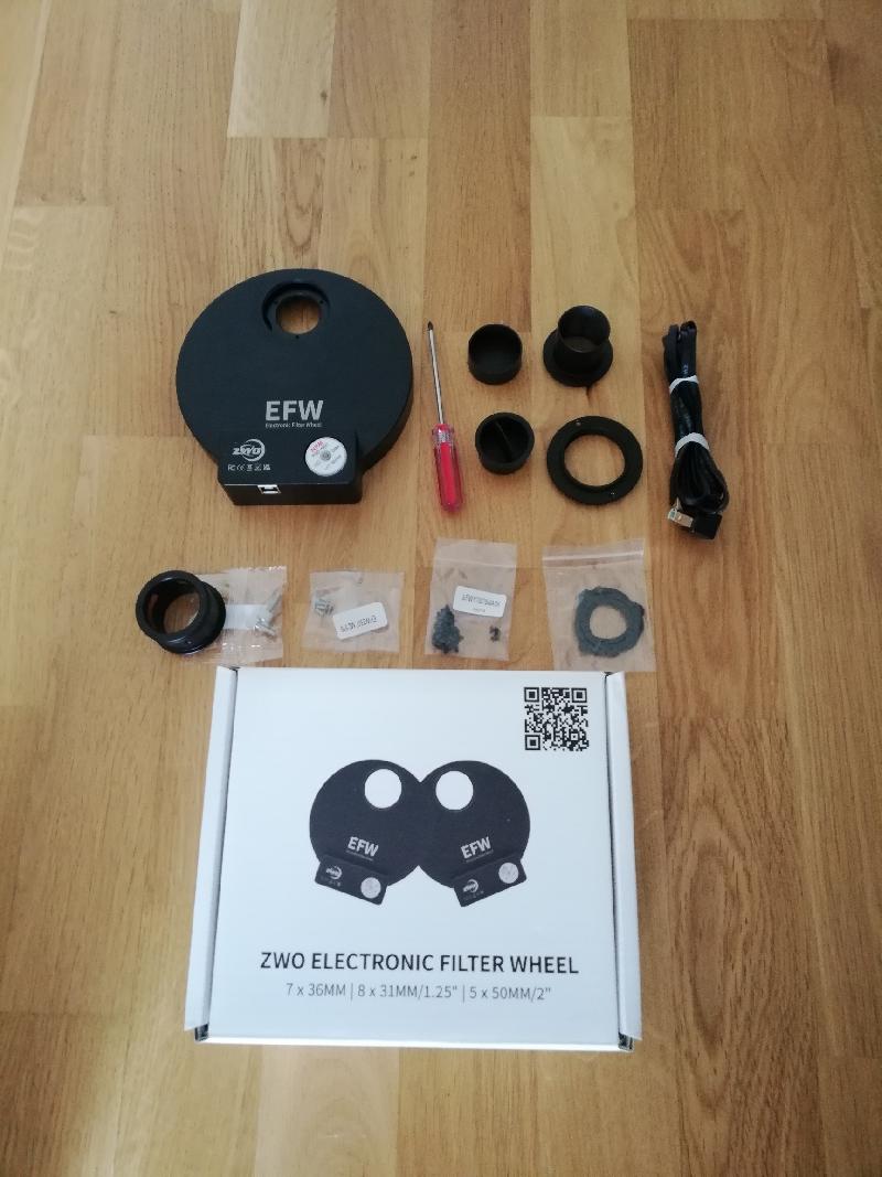 ZWO ASI 533MM / roue à filtre 8 x 31/75 ZWO ASI 533MM / roue à filtre 8 x 31/75