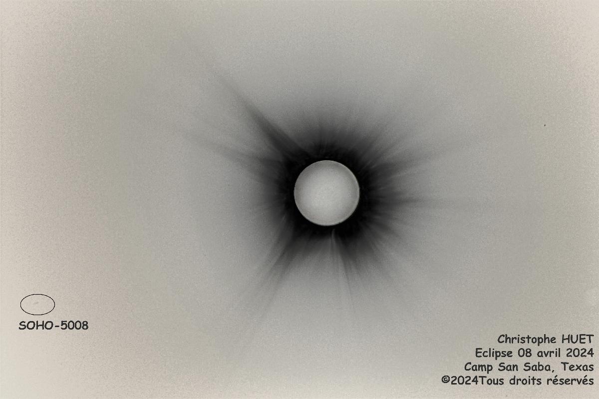 eclipse du 08 avril 2024 Camp San Saba (Texas)