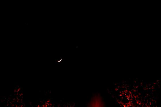 Rapprochement Lune/Vénus du 26/03