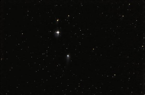 Une comète sous la queue