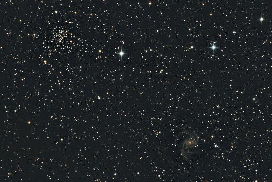 La galaxie et l'amas La galaxie et l'amas