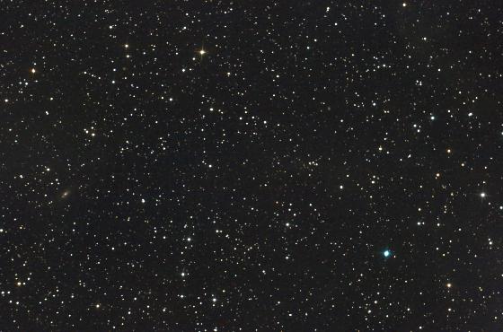 La nébuleuse et les 4 galaxies...