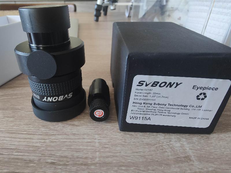 Oculaire réticulé illuminé SVBONY 20mm 70°