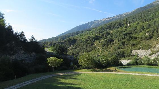 un bout de terrain du gîte "le moulin de Méailles"