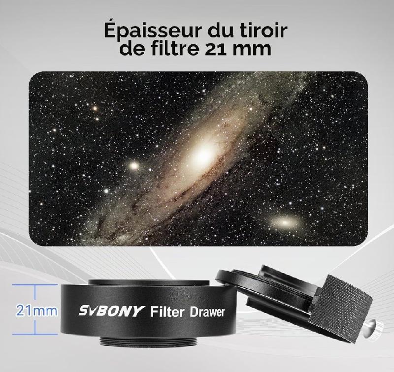 Tiroir à Filtre (31,75mm et 50,8mm) Svbony SV226 entrée/sortie M42-M42 ou M42-M48 Tiroir à Filtre (31,75mm et 50,8mm) Svbony SV226 entrée/sortie M42-M42 ou M42-M48