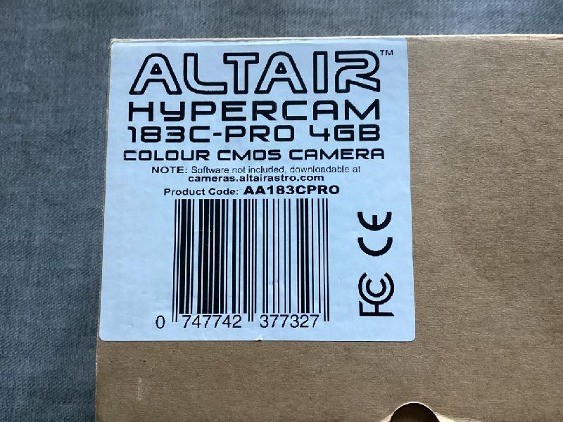 Altair astro hypercam 183C USB3 accessoires 