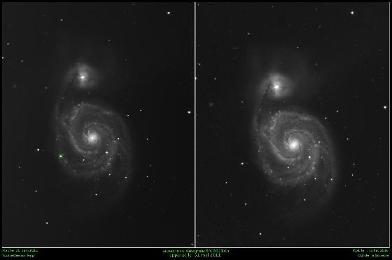 supernova 2011 dans  M51 