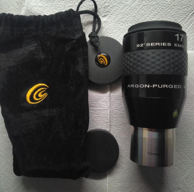 Oculaire NEUF 17 mm EXPLORE SCIENTIFIC 92° LER (50.8mm/2")