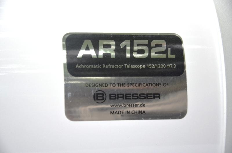 Lunette AR 152/1200 BRESSER Messier Complète Propre Colimatée #11 Lunette AR 152/1200 BRESSER Messier Complète Propre Colimatée #11
