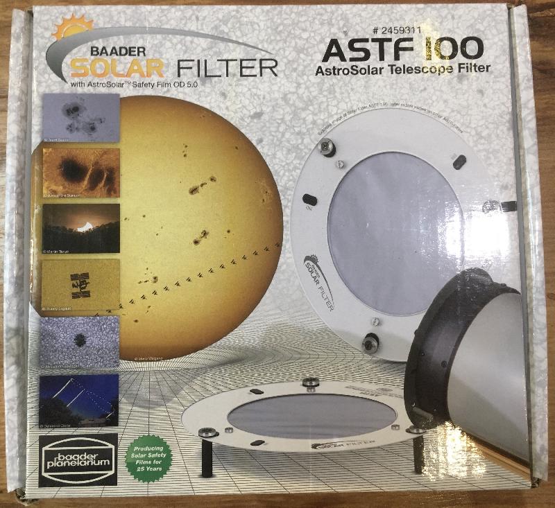 BAADER Filtre solaire AstroSolar ASTF 100 mm