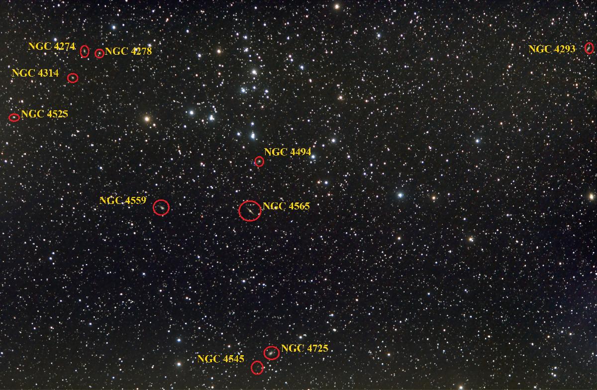 Une brillante et dense Chevelure ! (annotée)