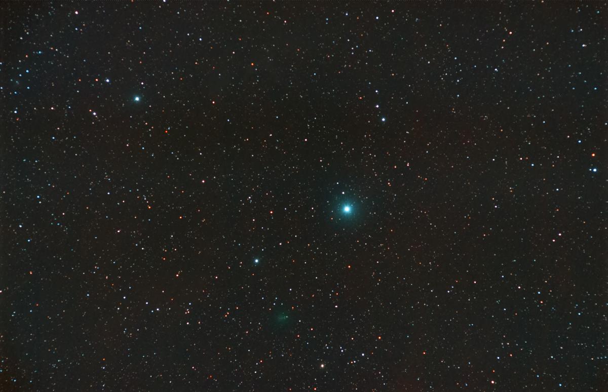 C/2020 M3 Atlas en grand champ (étoiles)
