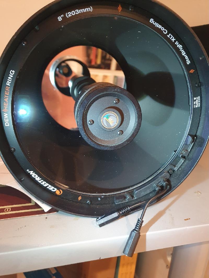 Vue sur la lame de fermeture avec son pare buée électrique
