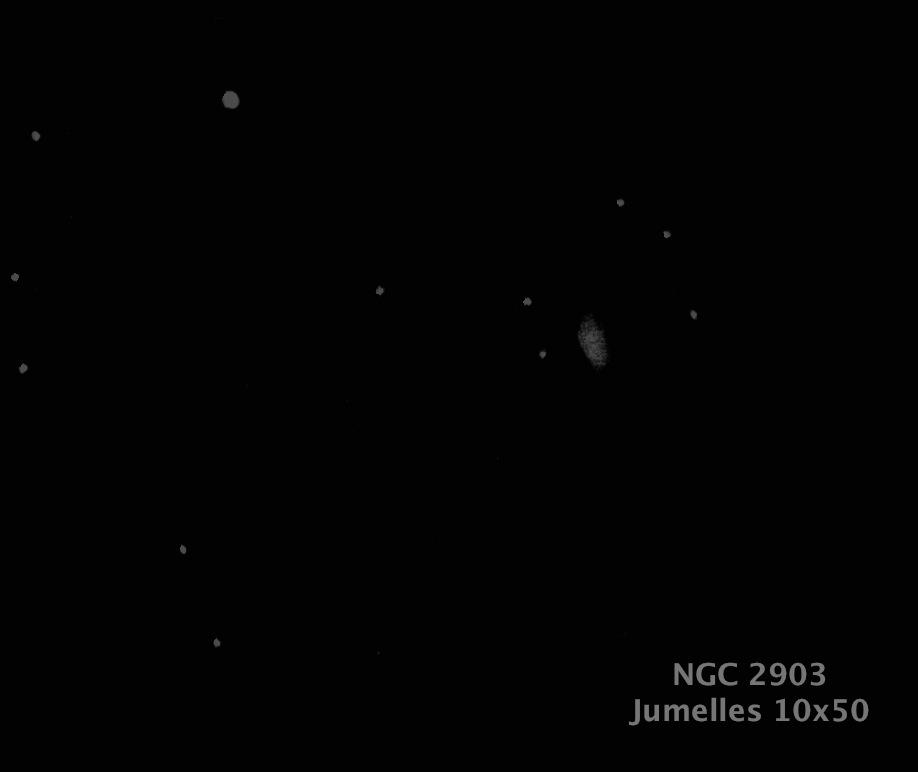 NGC 2903 Jumelles 10x50