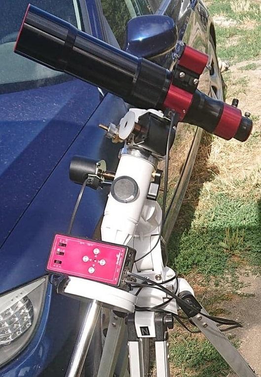 lunette solaire h-alpha daystar 60 solarscout sur eq3-2