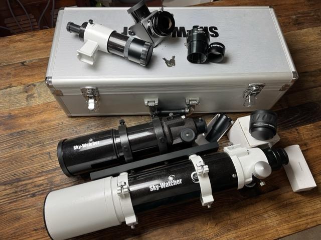 Vente ED80 avec lunette guide, colliers, malette en aluminium et accessoires