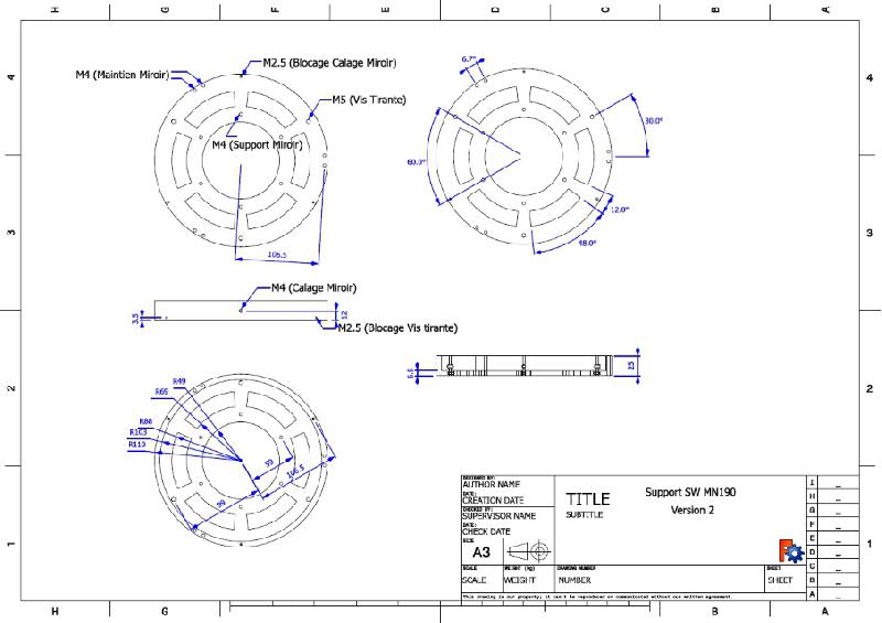 Support Mak-Newton 190 (Dimensions) Support Mak-Newton 190 (Dimensions)