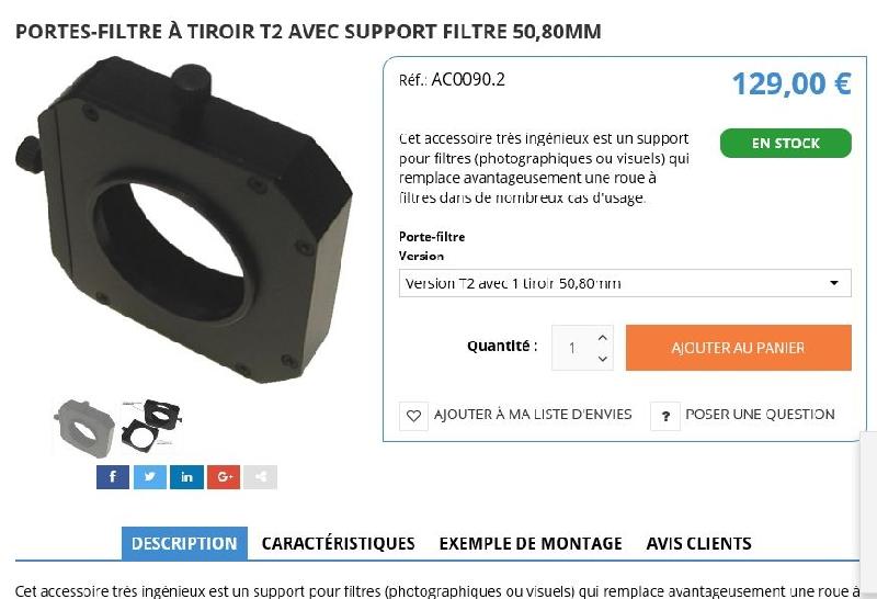 Porte filtre à tiroir+ 3 tiroirs