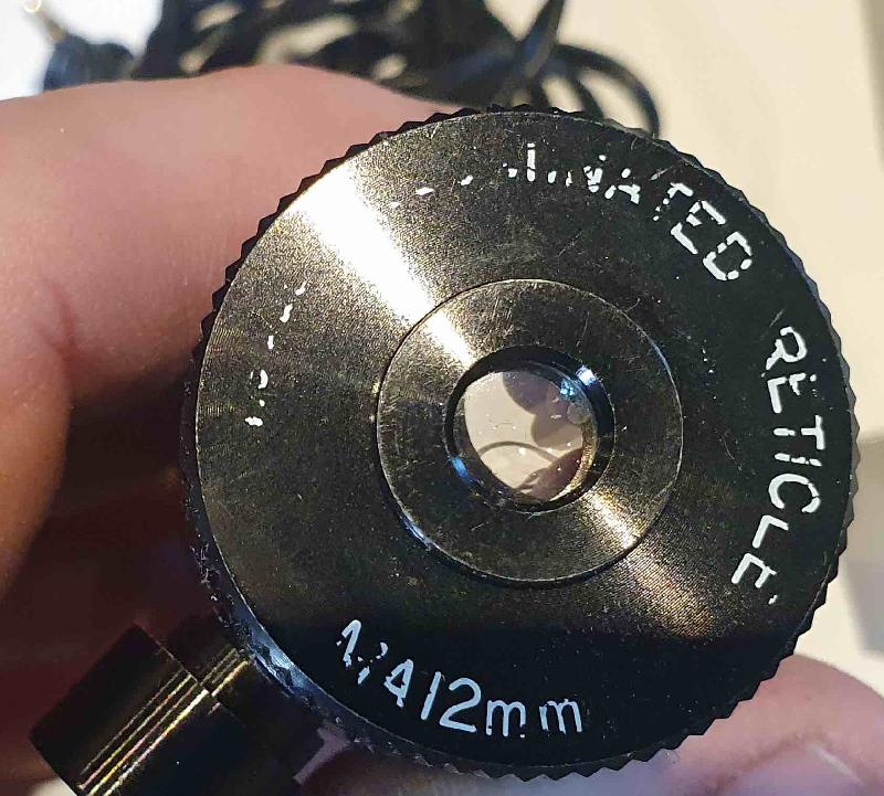 oculaire réticulé éclairé vintage MEADE MA12 oculaire réticulé éclairé vintage MEADE MA12