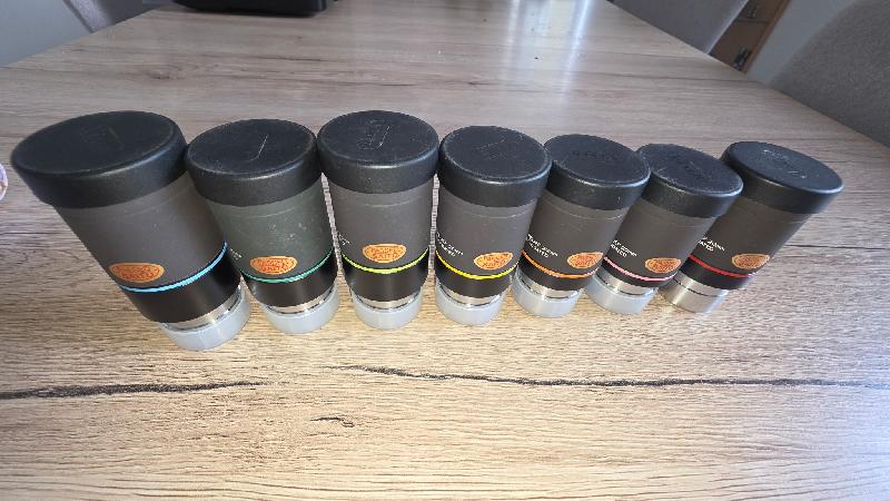 Lot de 7 oculaires Vixen LV, made in japan