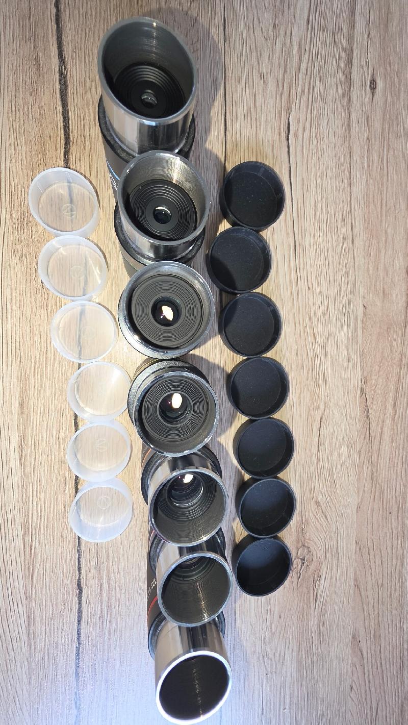 Lot de 7 oculaires Vixen LV, made in japan