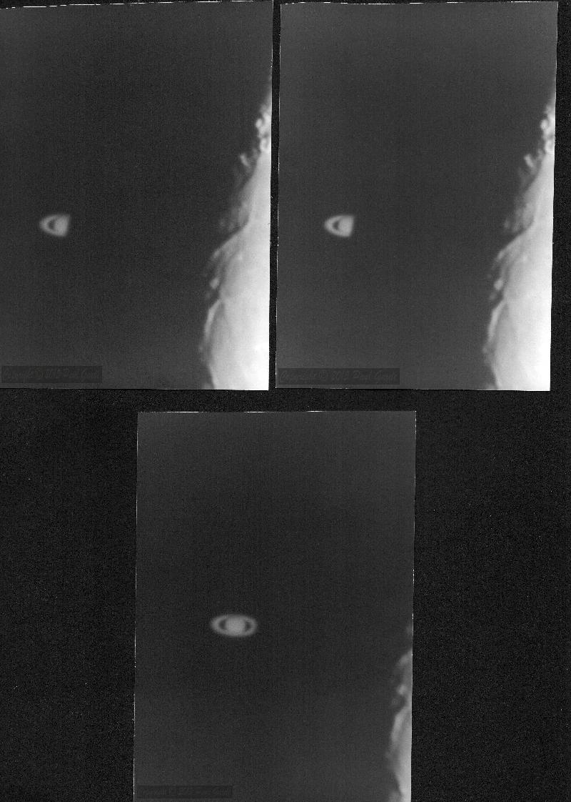 Occultation de Saturne par la Lune Occultation de Saturne par la Lune