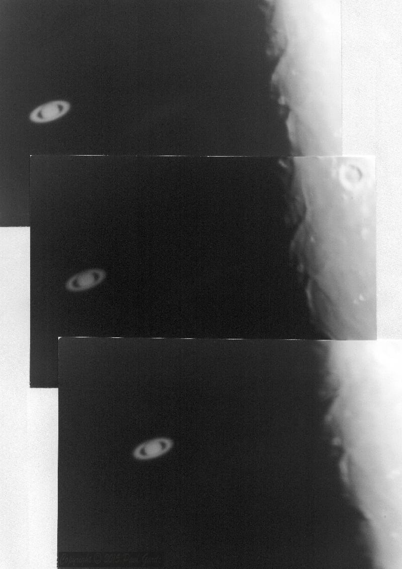 Occultation de Saturne par la Lune Occultation de Saturne par la Lune