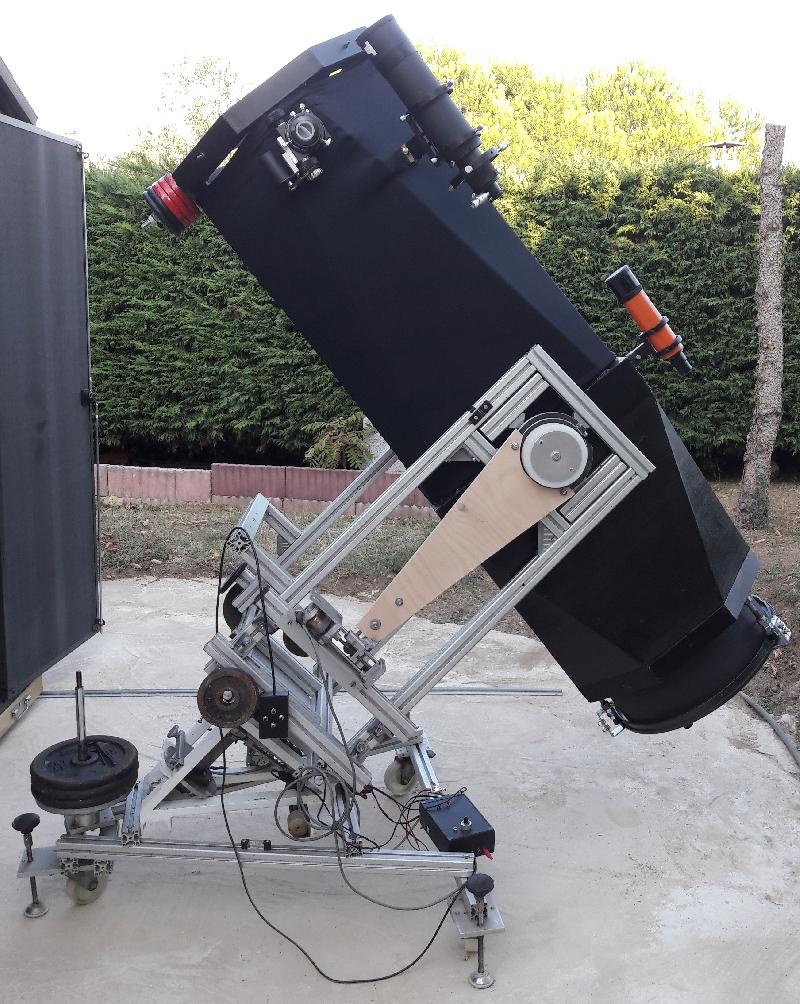 Monture équatoriale artisanale