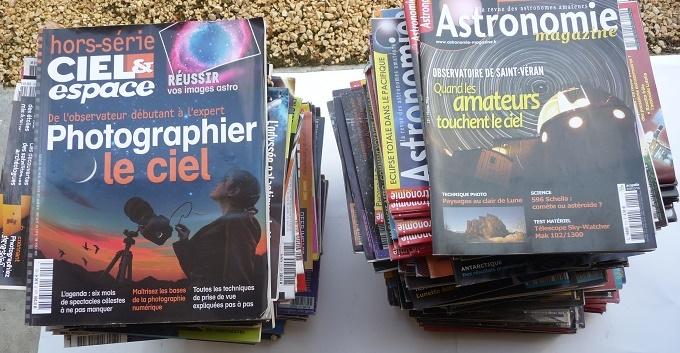 Donne lot revues Ciel et Espace et Astronomie Magazine