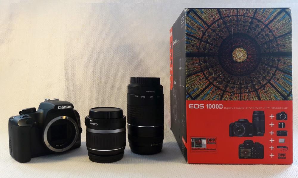 Canon-eos-1000d  zoom 18-55 et 75-300