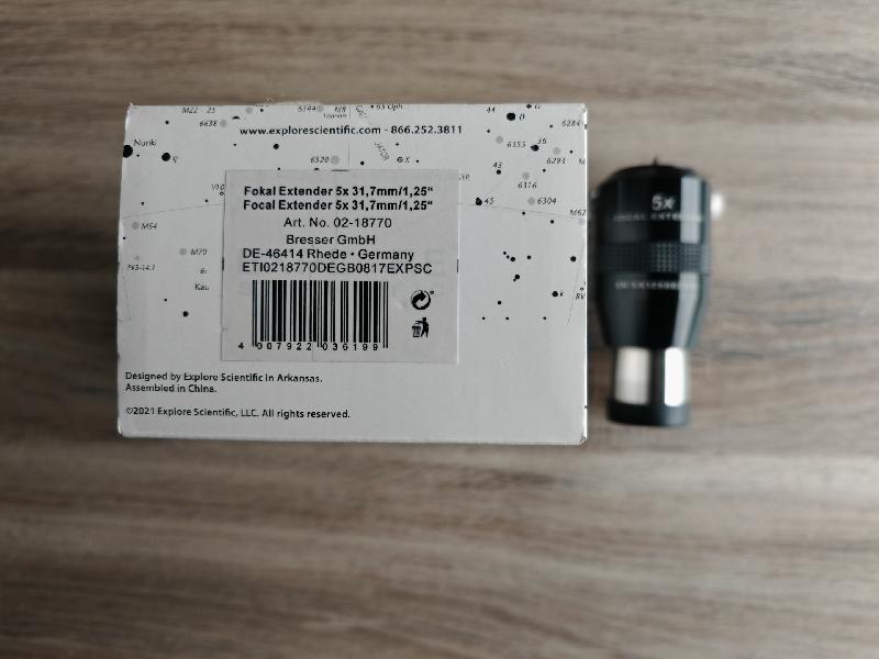 Tele Extender Explore Scientific Barlow x5 31.75mm