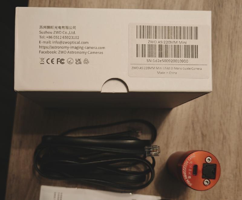 Caméra ZWO ASI 220 mm mini
