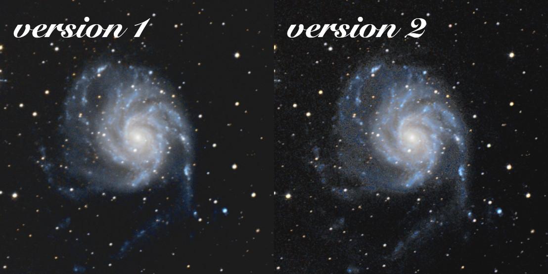 Comparaison traitment M101 v1/v2
