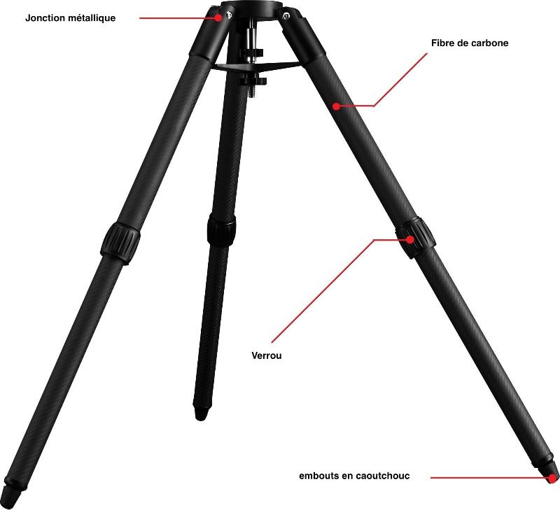 Trepied SkyWatcher pour monture Wave 100i & 150i et extension