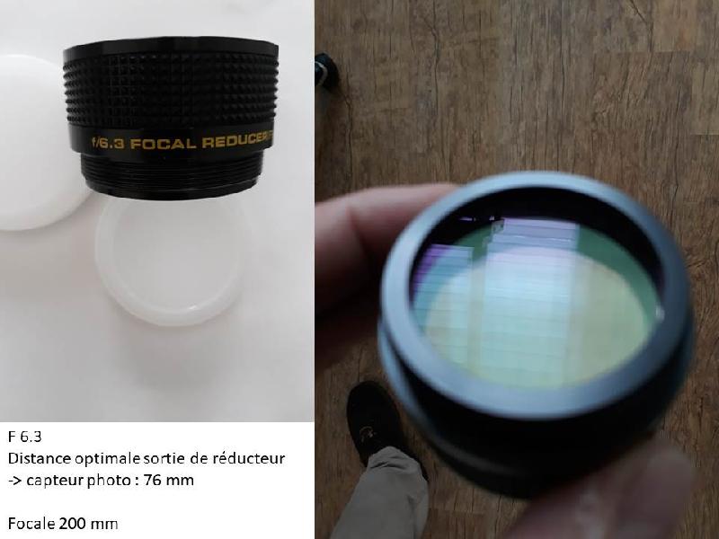 Correcteur réducteur de focale 6.3 pour Schmidt-Cassegrain