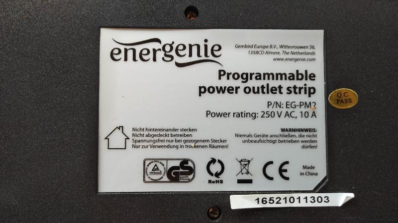 Bloc prises EnerGenie EG-PMS2 