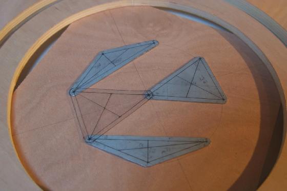 Triangles support primaire 318mm hubbleoptics Triangles support primaire 318mm hubbleoptics