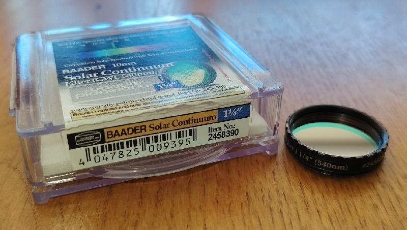 Baader Solar Continuum 540 nm 10 nm