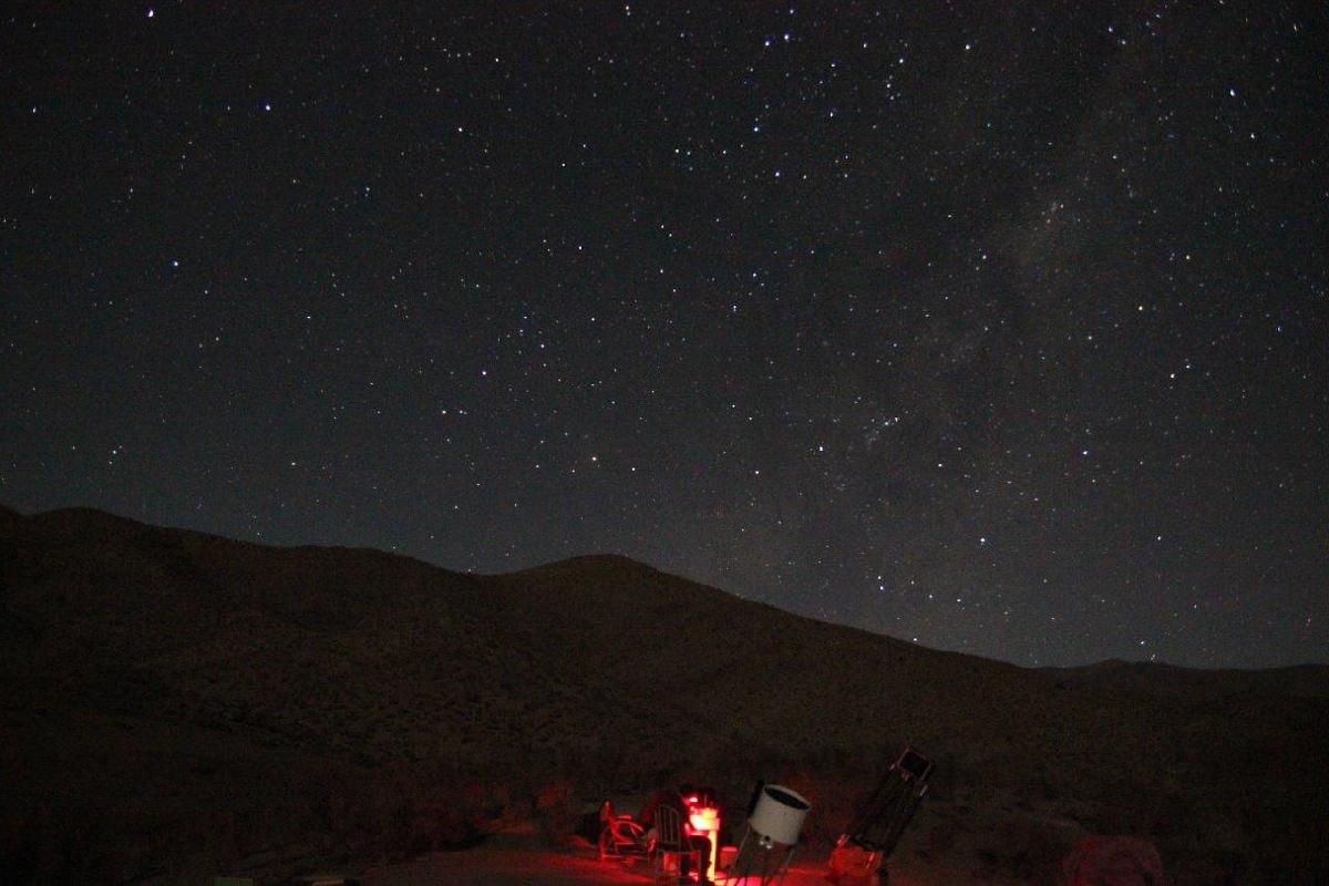 Nuit étoilée au pied des Andes