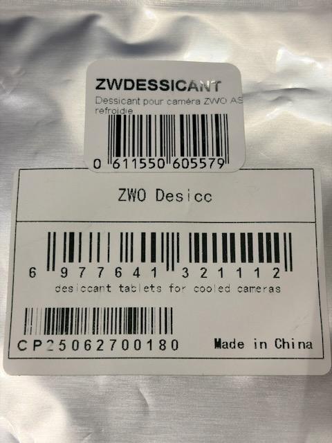 pochette de dessicant ZWO neuve