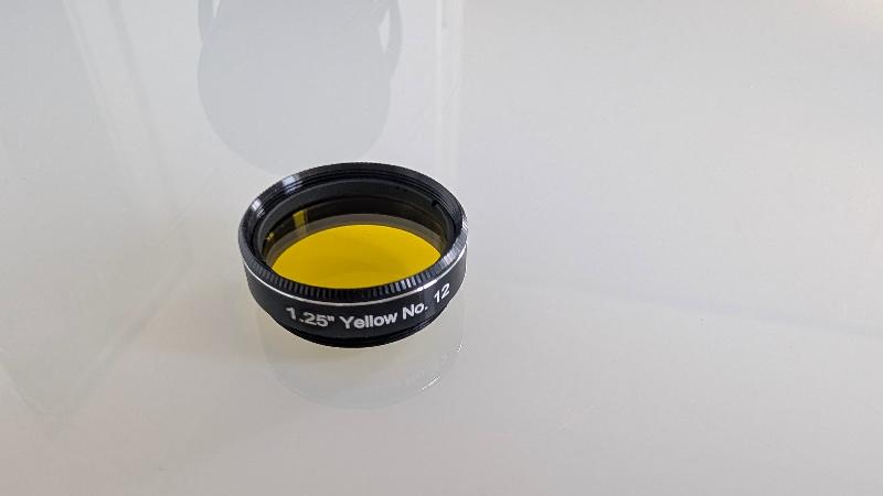 Filtre jaune N°12 Explore Scientific 31,75mm