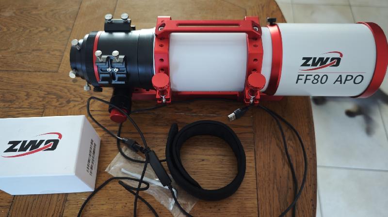Zwo FF 80 avec réducteur de focale 0.76X