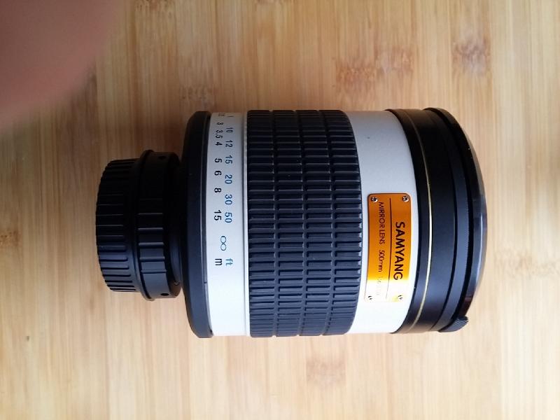 TELEOBJECTIF SAMYANG 500 mm 6.3 ETAT NEUF TELEOBJECTIF SAMYANG 500 mm 6.3 ETAT NEUF
