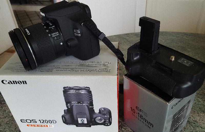 Boitier Canon EOS 1200D + Objectif Canon EF-S 10-18 mm F 4,5-5,6 IS STM Boitier Canon EOS 1200D + Objectif Canon EF-S 10-18 mm F 4,5-5,6 IS STM