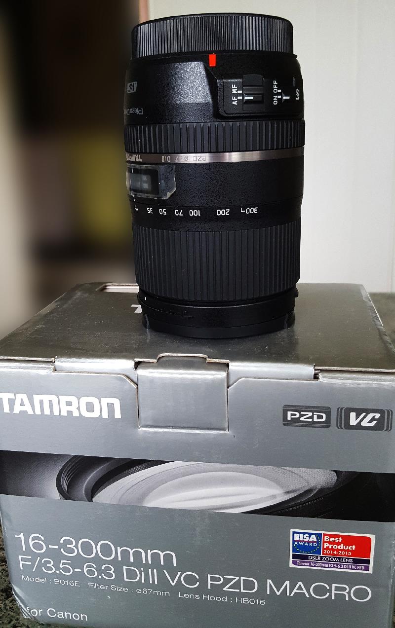 Objectif zoom Tamron 16-300 mm F 3.5-6.3 Di II VC PZD MACRO Objectif zoom Tamron 16-300 mm F 3.5-6.3 Di II VC PZD MACRO
