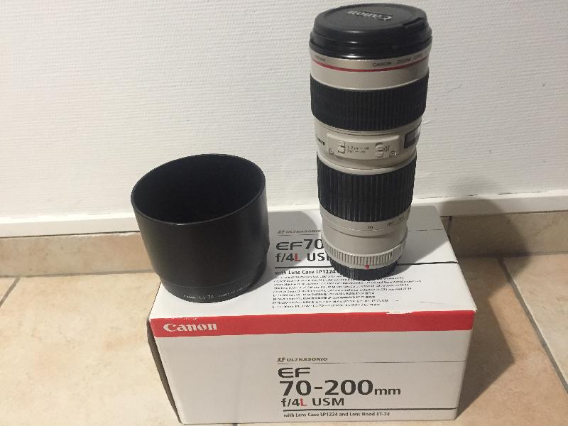 Objectif canon 70/200 f4L Objectif canon 70/200 f4L